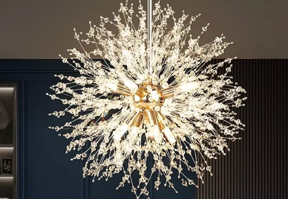 modern crystal chandelier dining room