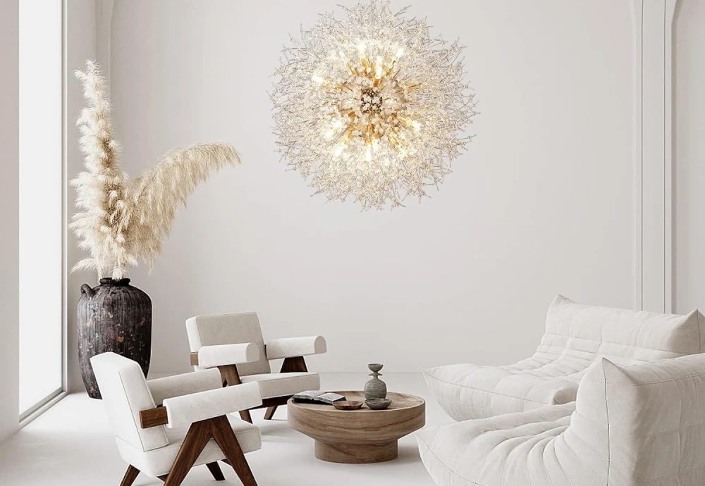 dandelion crystal chandelier